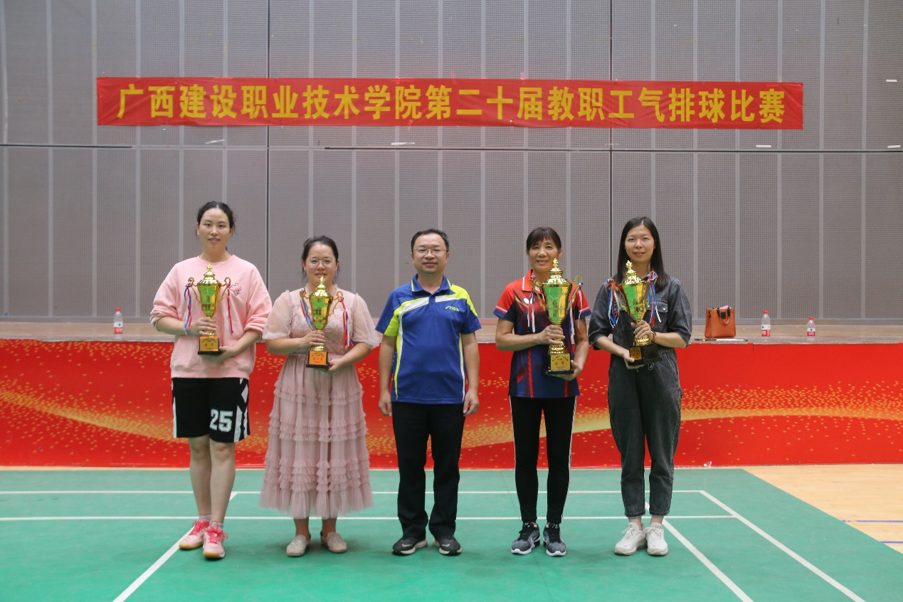 謝東副校長為女子組獲獎團隊頒發獎杯