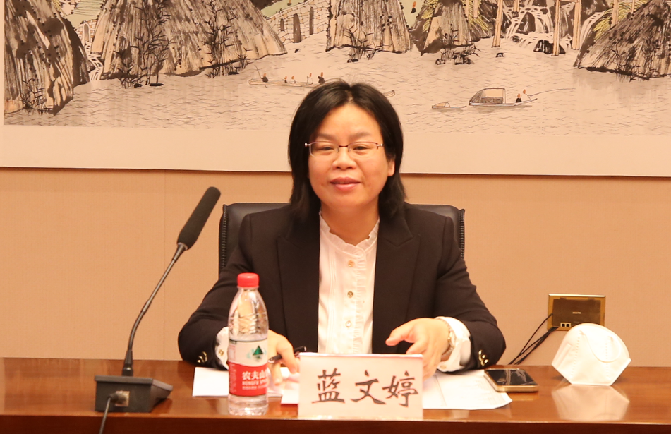 賀州學(xué)院教務(wù)處藍(lán)文婷副處長講話